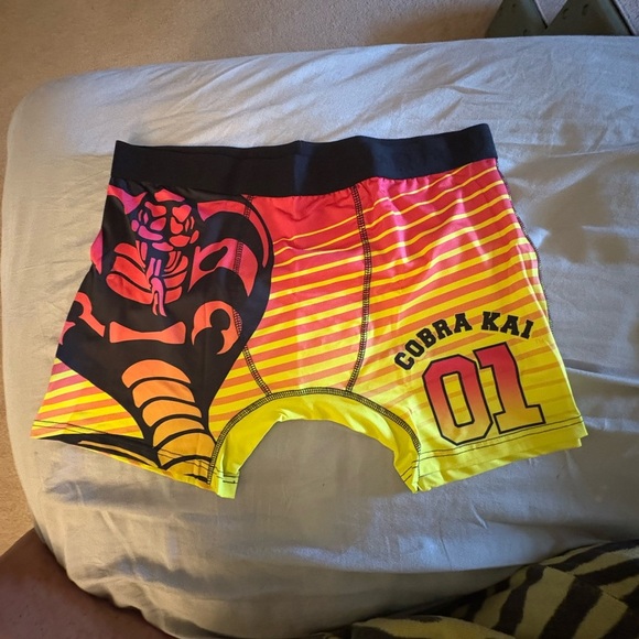 Classic comfortable 2 Pack 
Cobra Kai Boxer Briefs
BREATHABLE
1 Large & 1 XL - Picture 1 of 6